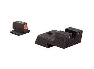 Trijicon  200527 CA128O: 1911 HD Night Sight Set – Orange Front Outline (fits Novak Low Mount Dovetail Cut)